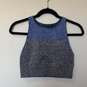Lululemon Gray and Blue Ombre Bra Tank Top